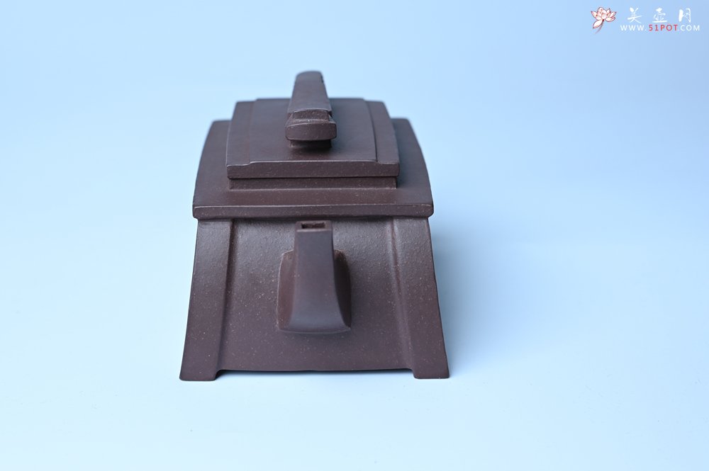 紫砂壶图片：美壶特惠 精致紫泥琴壶 难度大 茶人醉爱 - 全手工紫砂壶网