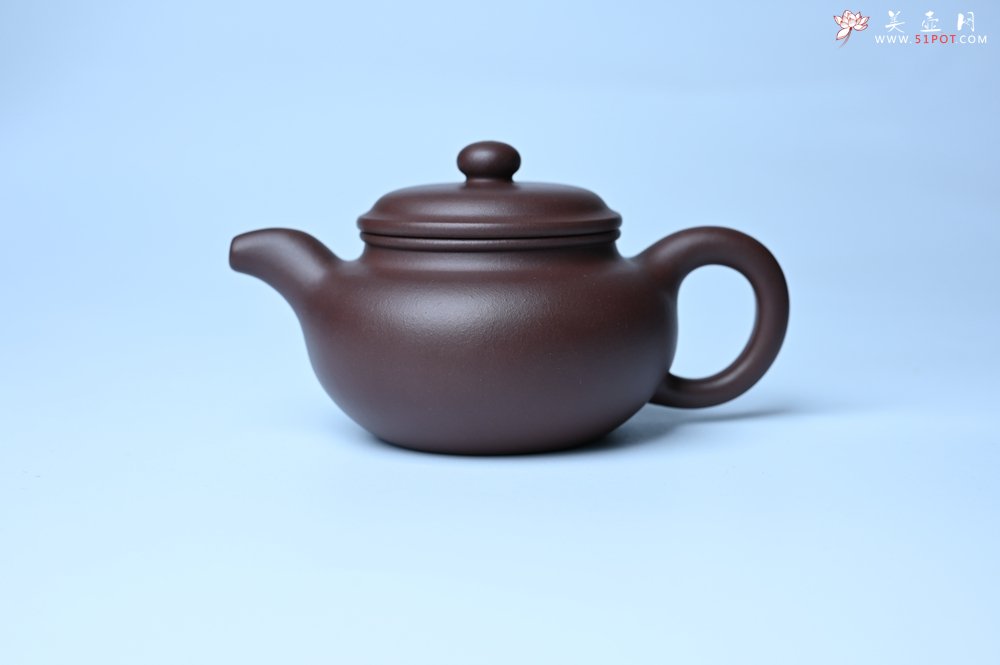 紫砂壶图片：潜力股周小培 特好老底槽青全手工仿古壶 茶人醉爱 - 全手工紫砂壶网