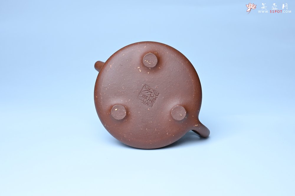 紫砂壶图片：美壶特惠 精致特好紫玉金砂子冶石瓢 做工和泥料不输千元作品 - 全手工紫砂壶网