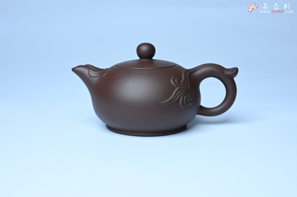紫砂壶图片：美壶特惠 优质老紫泥福在眼前壶 茶人醉爱 - 全手工紫砂壶网