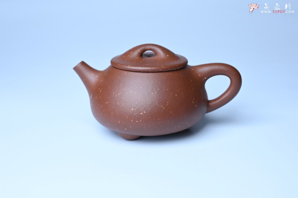 紫砂壶图片：美壶特惠 精致特好紫玉金砂满瓢景舟石瓢壶 做工和泥料不输千元作品 - 全手工紫砂壶网