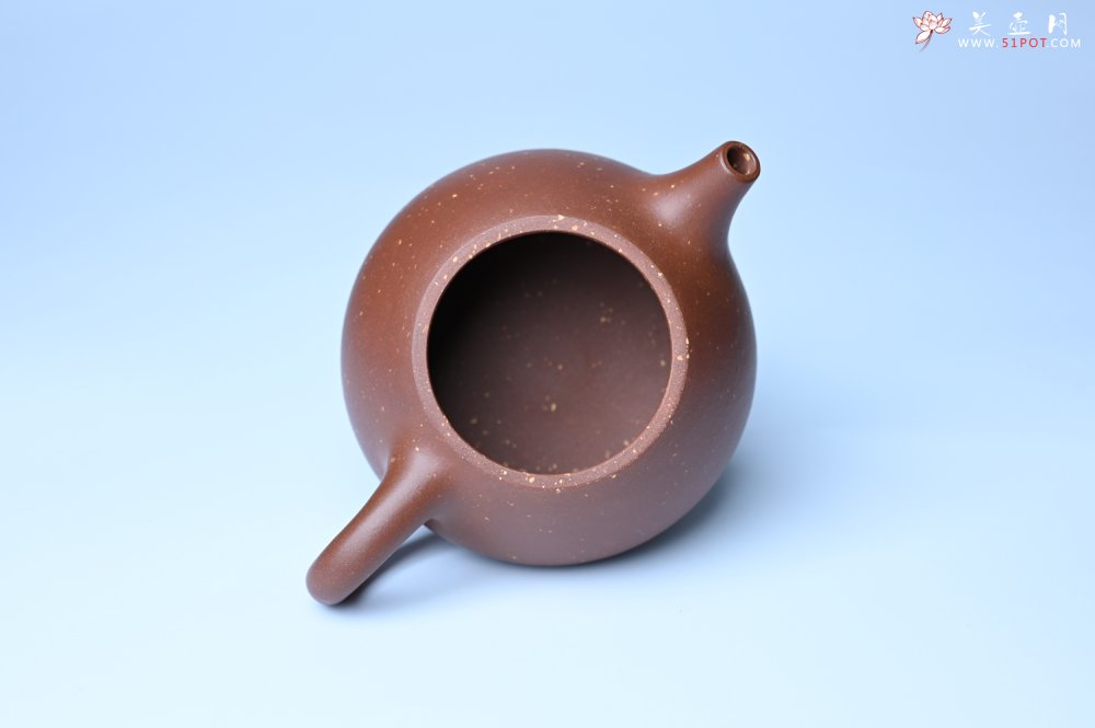 紫砂壶图片：美壶特惠 精致特好紫玉金砂满瓢景舟石瓢壶 做工和泥料不输千元作品 - 全手工紫砂壶网