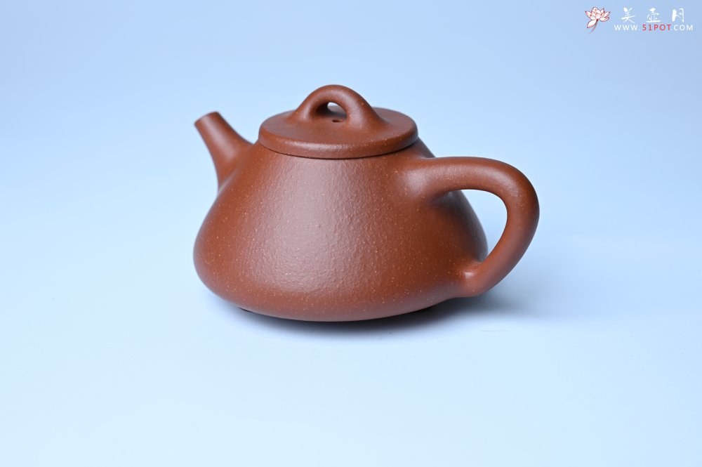 紫砂壶图片：美壶特惠 精致特好黄龙山宝山矿区红降坡泥小子冶石瓢壶 - 全手工紫砂壶网