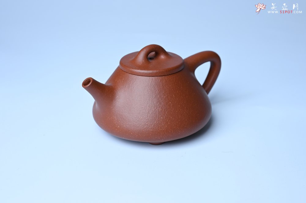 紫砂壶图片：美壶特惠 精致特好黄龙山宝山矿区红降坡泥小子冶石瓢壶 - 全手工紫砂壶网