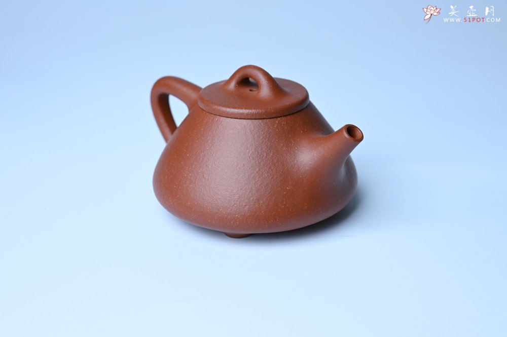 紫砂壶图片：美壶特惠 精致特好黄龙山宝山矿区红降坡泥小子冶石瓢壶 - 全手工紫砂壶网