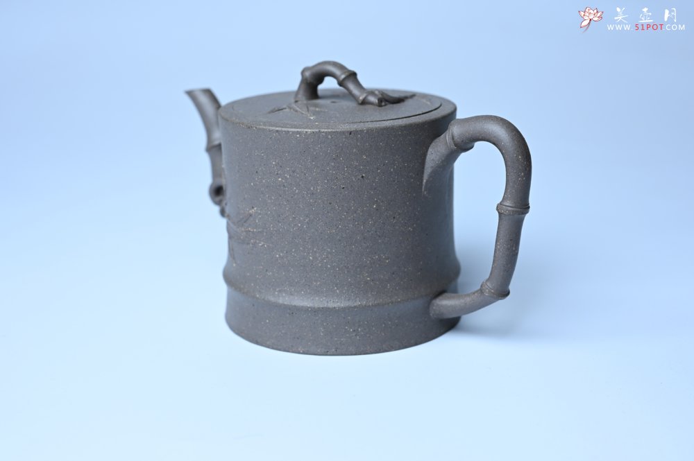 紫砂壶图片：美壶特惠 精致特好青段泥竹段壶 矿物质丰富 茶人醉爱 - 全手工紫砂壶网