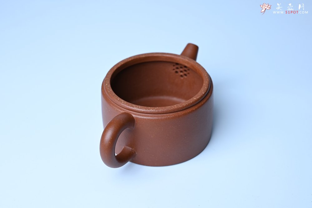 紫砂壶图片：潜力股周小培全手工演绎特好降坡泥汉瓦壶 大口盖 - 全手工紫砂壶网