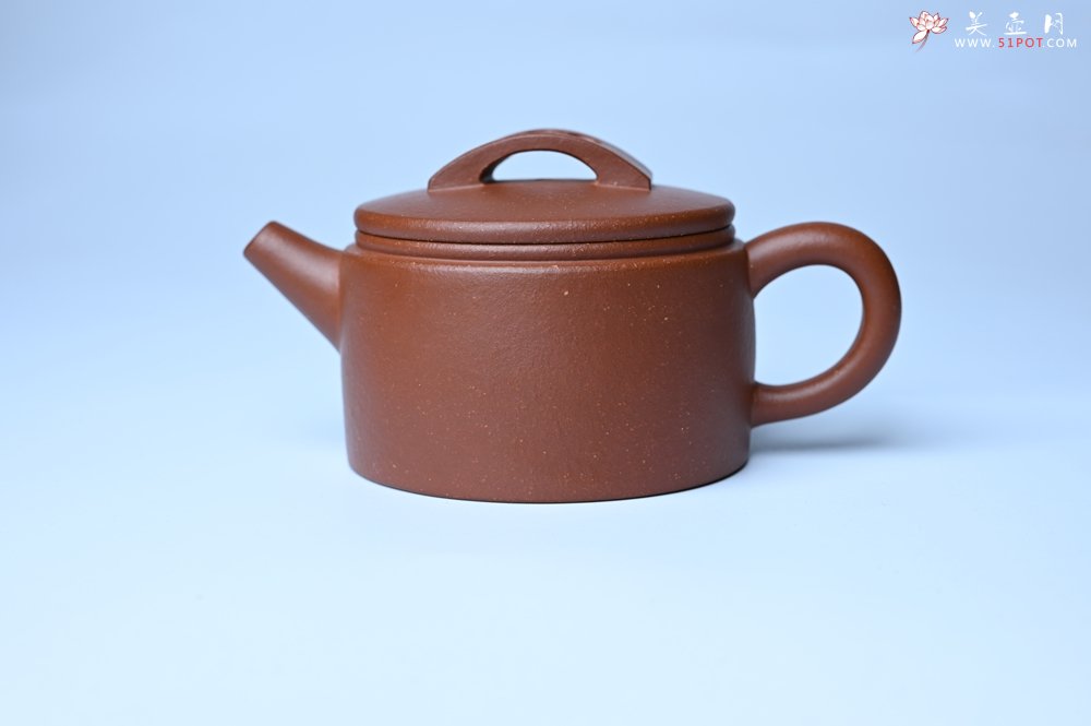 紫砂壶图片：潜力股周小培全手工演绎特好降坡泥汉瓦壶 大口盖 - 全手工紫砂壶网