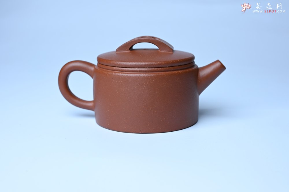 紫砂壶图片：潜力股周小培全手工演绎特好降坡泥汉瓦壶 大口盖 - 全手工紫砂壶网