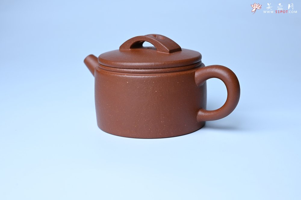 紫砂壶图片：潜力股周小培全手工演绎特好降坡泥汉瓦壶 大口盖 - 全手工紫砂壶网