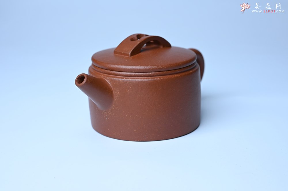 紫砂壶图片：潜力股周小培全手工演绎特好降坡泥汉瓦壶 大口盖 - 全手工紫砂壶网