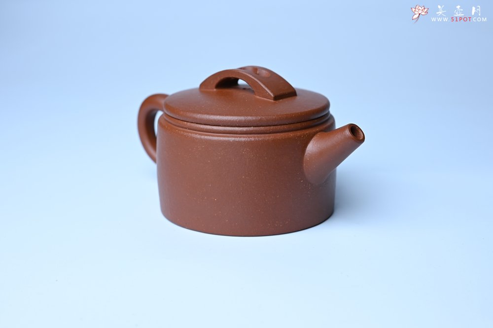 紫砂壶图片：潜力股周小培全手工演绎特好降坡泥汉瓦壶 大口盖 - 全手工紫砂壶网