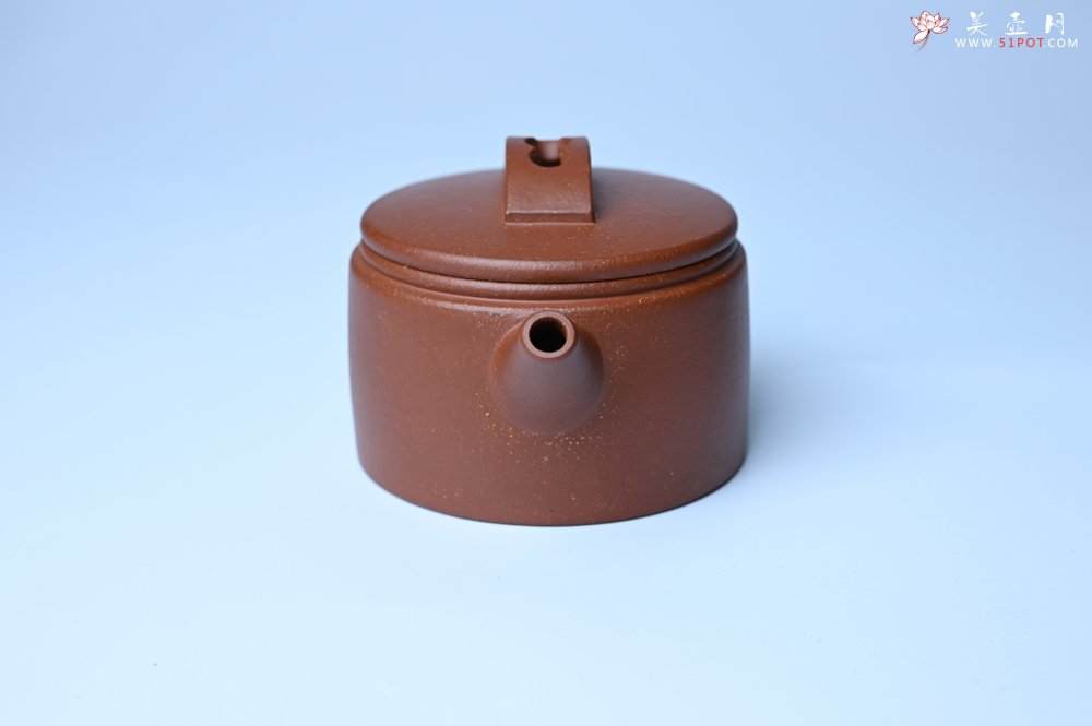 紫砂壶图片：潜力股周小培全手工演绎特好降坡泥汉瓦壶 大口盖 - 全手工紫砂壶网