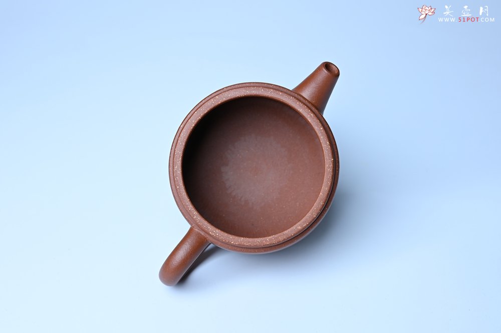 紫砂壶图片：潜力股周小培全手工演绎特好降坡泥汉瓦壶 大口盖 - 全手工紫砂壶网